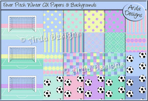 Fever Pitch Winter CU Papers & Backgrounds