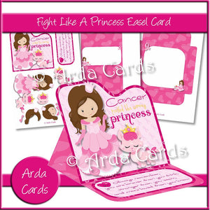 Fight Like A Princess Easel Card