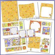Load image into Gallery viewer, Finchy&#39;s Garden 4 Fold Flap Card - The Printable Craft Shop - 3