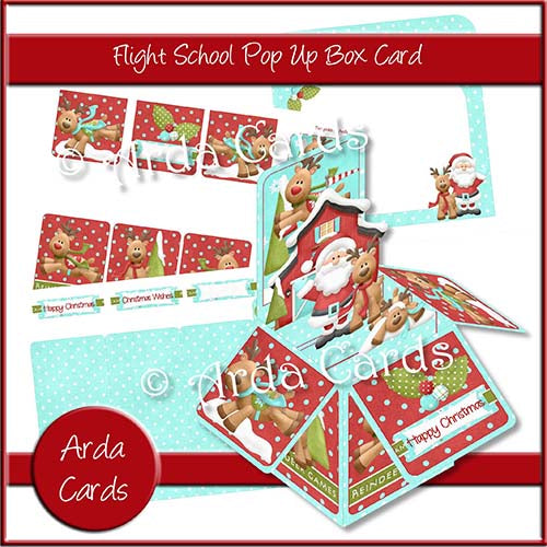 Flight School Pop Up Box Card Printable