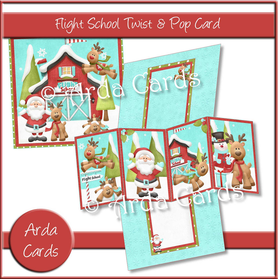 Flight School Twist & Pop Card