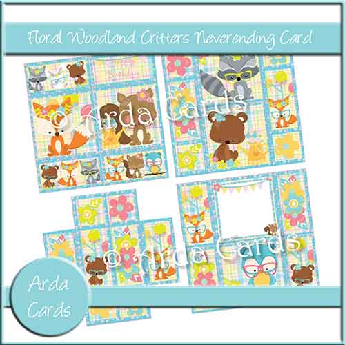 Floral Woodland Critters Neverening Card
