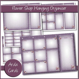 Flower Shop Hanging Organiser - The Printable Craft Shop