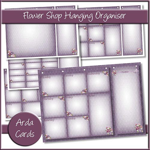 Flower Shop Hanging Organiser - The Printable Craft Shop