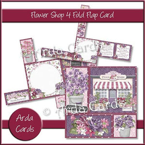 Printable 4 Fold Flap Card Bundle - The Printable Craft Shop - 6