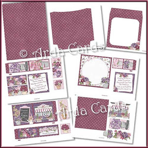 Flower Shop 4 Fold Flap Card - The Printable Craft Shop