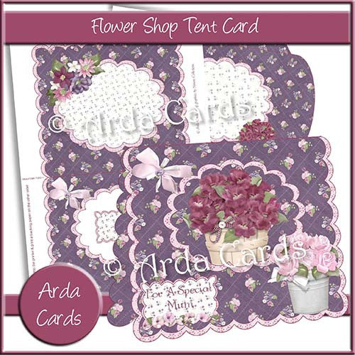 Flower Shop Tent Card - The Printable Craft Shop