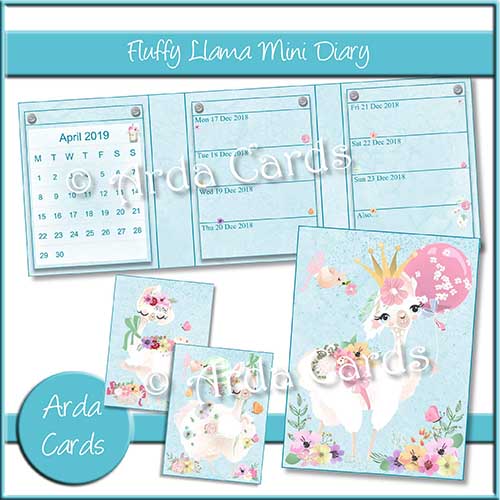 Fluffy Llama Mini Diary