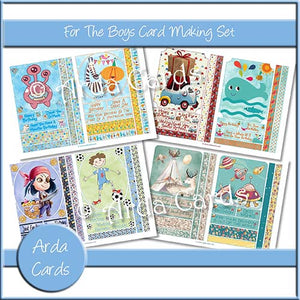 For The Boys Card Making Set