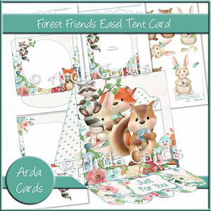 Forest Friends Easel Tent Card