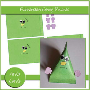 Frankenstein Candy Pouches - The Printable Craft Shop