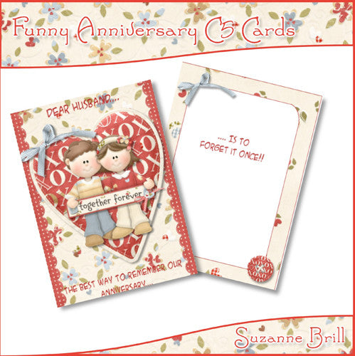 Funny Anniversary C5 Card - The Printable Craft Shop