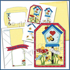 Garden Love Printable Pop Out Banner Card - The Printable Craft Shop