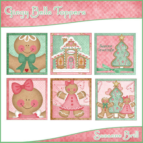 Gingy Bells Toppers - The Printable Craft Shop