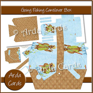Going Fishing Cantilever Box - The Printable Craft Shop