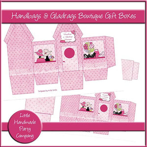 Handbags & Gladrags Boutique Gift Boxes - The Printable Craft Shop