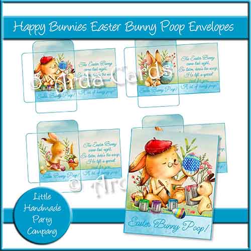 Happy Bunnies Easter Bunny Poop Envelopes