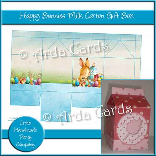 Happy Bunnies Milk Carton Gift Box