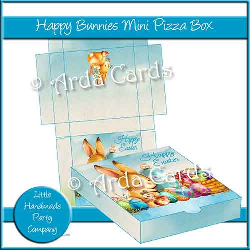 Happy Bunnies Mini Pizza Box