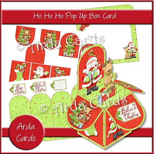 Ho Ho Ho Pop Up Box Card