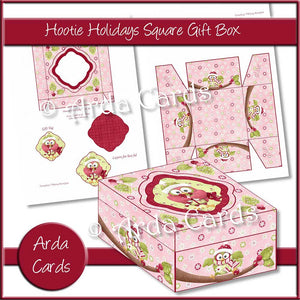 Hootie Holidays Square Gift Box