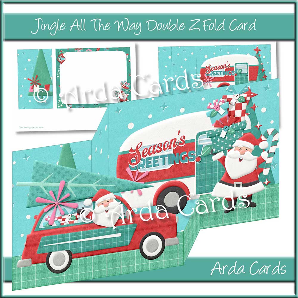 Jingle All The Way Double Z Fold Card