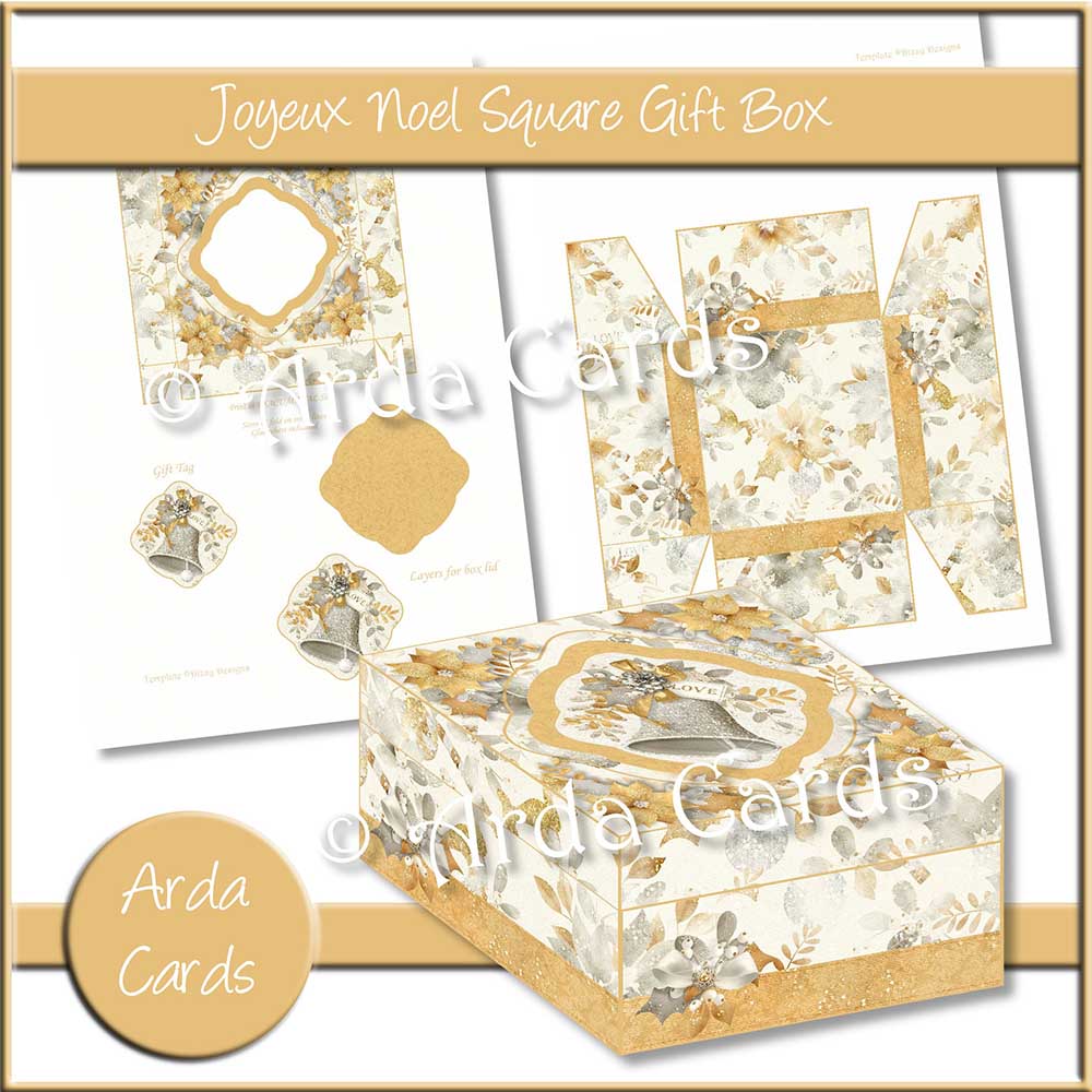Joyeux Noel Square Gift Box