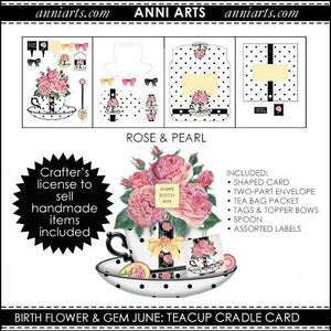 June Birth Flower & Gem Printables Combo Bundle