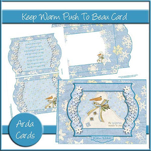 Keep Warm Push To Beau Card - The Printable Craft Shop