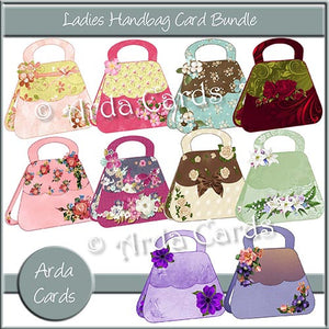 Ladies Handbag Card Bundle - The Printable Craft Shop