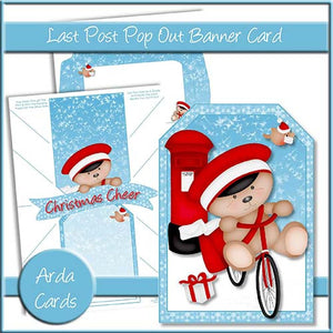 Last Post Pop Out Banner Card - The Printable Craft Shop