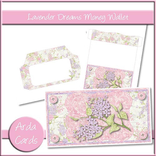 Lavender Dreams Money Wallet - The Printable Craft Shop