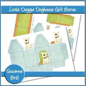 Little Doggie Doghouse Gift Boxes - The Printable Craft Shop