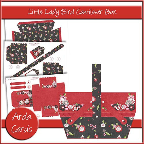 Little Lady Bird Cantilever Box - The Printable Craft Shop