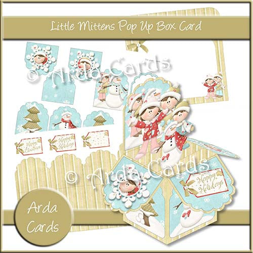 Little Mittens Pop Up Box Card