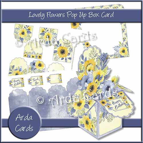 Lovely Flowers Pop Up Box Card