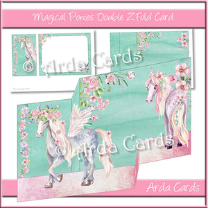 Magical Ponies Z Fold Card