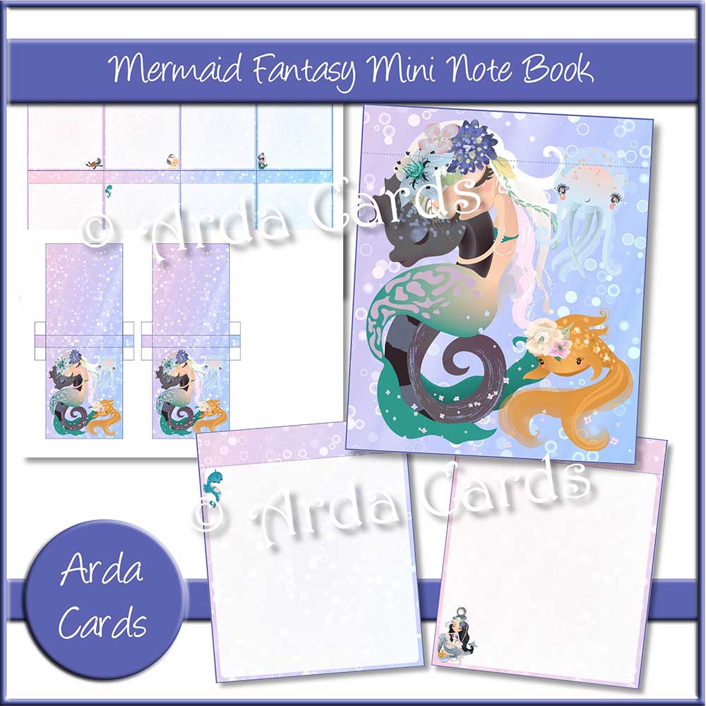 Mermaid Fantasy Mini Notebook
