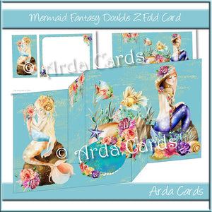 Mermaid Fantasy Z Fold Card