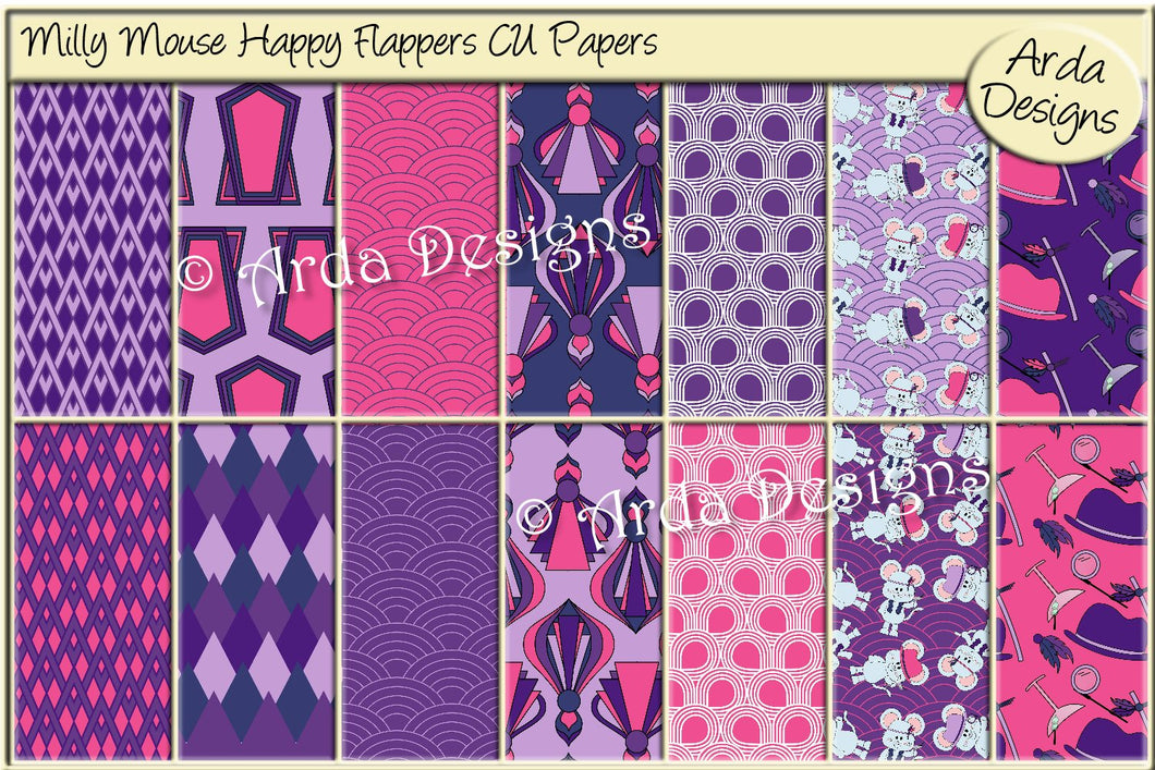 Milly Mouse Happy Flappers CU Paper