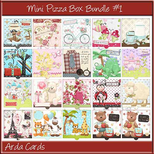 Mini Pizza Box Bundle #1