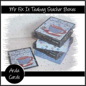 Mr Fix It Teabag Stacker Boxes - The Printable Craft Shop