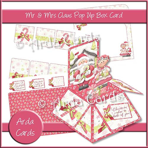 Mr & Mrs Claus Pop Up Box Card