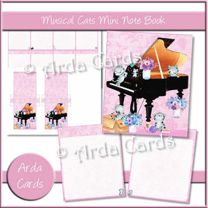 Musical Cats Mini Notebook