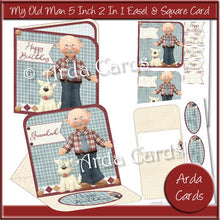 Load image into Gallery viewer, Male 5 Inch 2 in 1 Easel &amp; Square Card Bundle