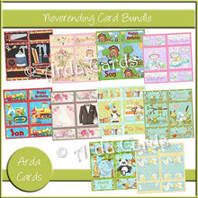 Load image into Gallery viewer, Never-Ending Card Bundle - The Printable Craft Shop