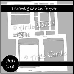 6x6 Neverending Card CU Template - The Printable Craft Shop
