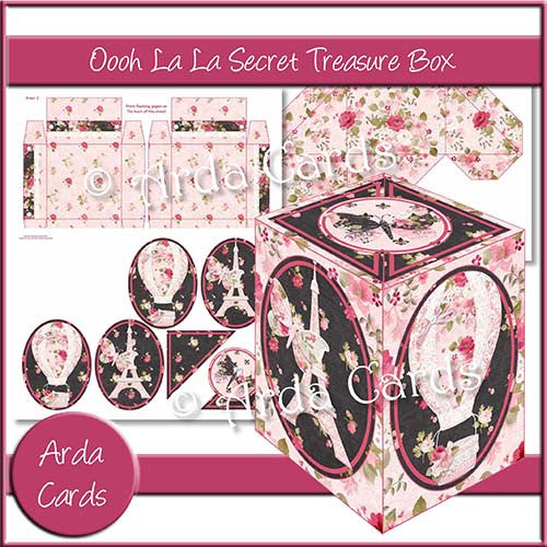 Ooohlala Secret Treasure Box - The Printable Craft Shop