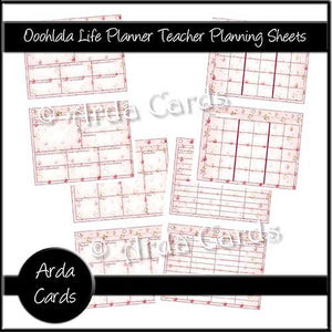 Ooohlala Life Planner Printable Teacher Planning Sheets - The Printable Craft Shop