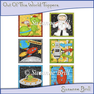 Out Of This World Toppers - The Printable Craft Shop